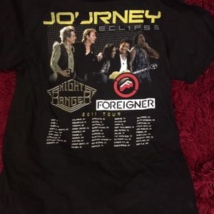 Men's JOURNEY Black T-Shirt THE ECLIPSE TOUR 2011